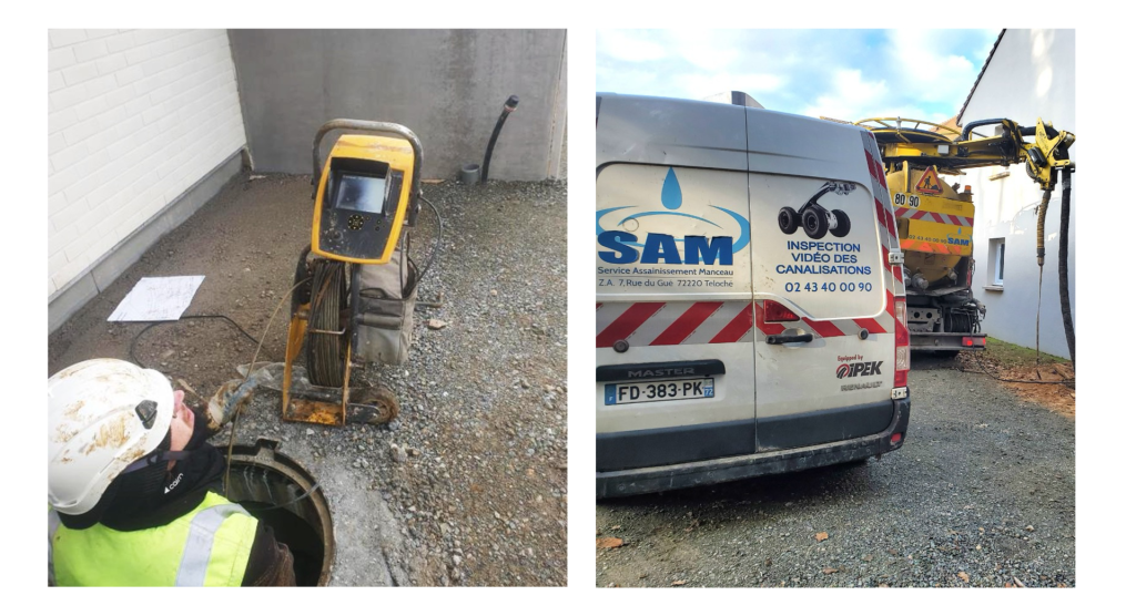 Caméra inspection télévisée canalisation assainissement